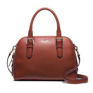 Kate Spade Brighton Pebble Brown Leather Satchel